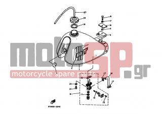 YAMAHA - DT80MX (EUR) 1983 - Body Parts - FUEL TANK - 90202-06010-00 - Washer, Plate
