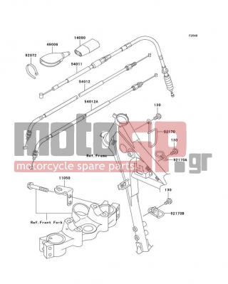 KAWASAKI - CANADA ONLY 2010 -  - Cables - 14090-1309 - COVER,THROTTLE CABLE