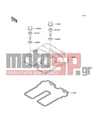 KAWASAKI - CANADA ONLY 2010 - Engine/Transmission - Cylinder Head Cover - 11061-0044 - GASKET,HEAD COVER