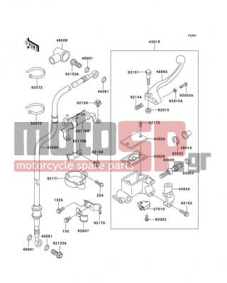KAWASAKI - CANADA ONLY 2010 -  - Front Master Cylinder - 92153-0627 - BOLT,OIL,L=23