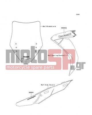 KAWASAKI - CONCOURS™ 14 2010 - Body Parts - Decals - 56052-0819 - MARK,WINDSHIELD