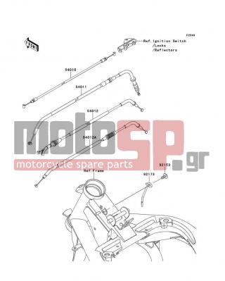 KAWASAKI - ER-6N 2010 -  - Cables - 54012-0240 - CABLE-THROTTLE,OPENING