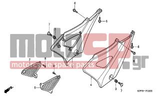 HONDA - CBF250 (ED) 2006 - Body Parts - SIDE COVER - 90104-MJ0-660 - SCREW, SPECIAL, 6X8