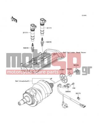 KAWASAKI - ER-6N 2010 -  - Ignition System - 21171-1286 - COIL-ASSY-IGNITION