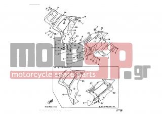 YAMAHA - RD350LC (ITA) 1991 - Body Parts - COWLING 2 - 90202-06802-00 - Washer, Plate