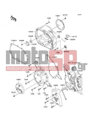 KAWASAKI - FURY 125R 2010 - Engine/Transmission - Engine Cover(s) - 92049-0051 - SEAL-OIL,S 12 28 7 HS