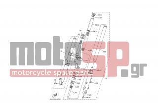 YAMAHA - XP500 T-MAX ABS (GRC) 2008 - Αναρτήσεις - FRONT FORK - 4B5-23136-00-00 -  Tube, Outer (right)
