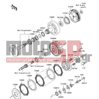 KAWASAKI - FURY 125R 2010 - Κινητήρας/Κιβώτιο Ταχυτήτων - Clutch - 92210-1374 - NUT,14MM
