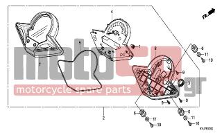 HONDA - CBR250R (ED) ABS   2011 - Electrical - METER - 93903-22480- - SCREW, TAPPING, 3X16