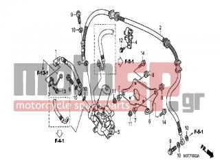 HONDA - XL1000VA (ED)-ABS Varadero 2009 - Brakes - ABS UNIT -FRONT - 96001-0601607 - BOLT, FLANGE, 6X16