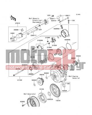 KAWASAKI - KLX140L (CANADA ONLY) 2010 -  - Starter Motor - 26006-1007 - FUSE,BLADE,10A,RED