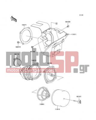 KAWASAKI - KX65 (CANADA ONLY) 2010 - Engine/Transmission - Air Cleaner - 13091-1696 - HOLDER,ELEMENT