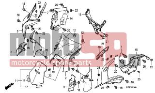 HONDA - VFR1200FB (ED) 2011 - Body Parts - UPPER COWL - 64110-MGE-000 - WINDSCREEN