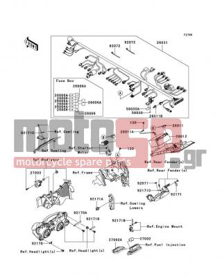 KAWASAKI - NINJA® ZX™-10R 2010 -  - Chassis Electrical Equipment - 26012-0036 - BATTERY,YT12B-BS,12V 10AH