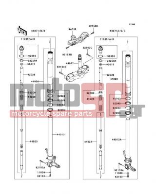 KAWASAKI - NINJA® ZX™-10R 2010 -  - Front Fork - 11009-1325 - GASKET,PIPE-COMP-SUSP