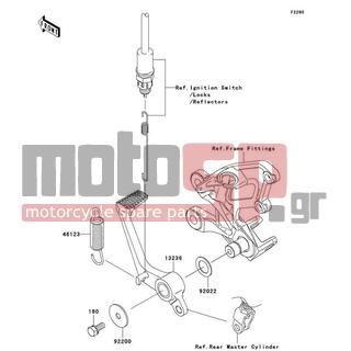 KAWASAKI - NINJA® ZX™-14 2010 -  - Brake Pedal/Torque Link - 13236-0096 - LEVER-COMP,BRAKE PEDAL