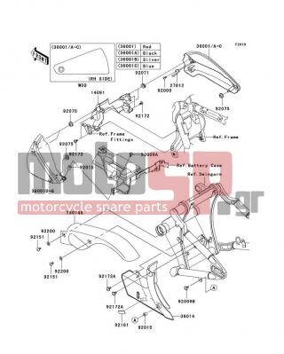 KAWASAKI - VULCAN® 2000 CLASSIC LT 2010 - Body Parts - Side Covers/Chain Cover - 14091-0237 - COVER,SIDE COVER,CNT