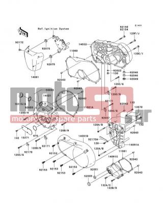 KAWASAKI - VULCAN® 900 CLASSIC LT 2010 - Engine/Transmission - Engine Cover(s) - 14091-0511 - COVER,PLATING,LH