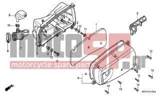 HONDA - FES150 (ED) 2001 - Engine/Transmission - AIR CLEANER - 93903-25480- - SCREW, TAPPING, 5X20