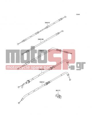 KAWASAKI - Z750 (EUROPEAN) 2010 -  - Cables - 54012-0118 - CABLE-THROTTLE,OPENING