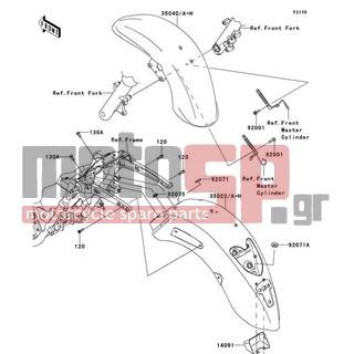 KAWASAKI - CANADA ONLY 2009 - Εξωτερικά Μέρη - Fenders - 14091-1630 - COVER,HARNESS CONNECTOR