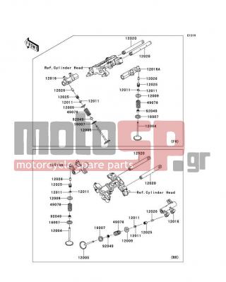 KAWASAKI - CANADA ONLY 2009 - Engine/Transmission - Valve(s) - 92049-0009 - SEAL-OIL,RVC2 6 10.5 9.4