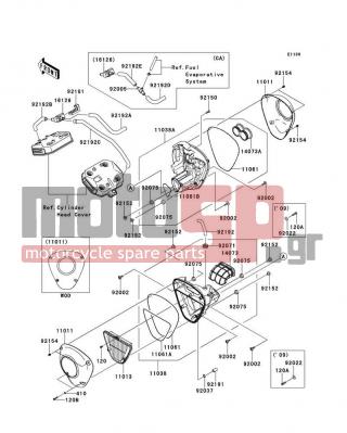 KAWASAKI - CANADA ONLY 2009 - Engine/Transmission - Air Cleaner - 11061-0367 - GASKET,3X222