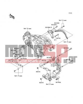 KAWASAKI - CONCOURS 14 ABS 2009 - Engine/Transmission - Engine Mount - 411AA1000 - WASHER-PLAIN,10MM