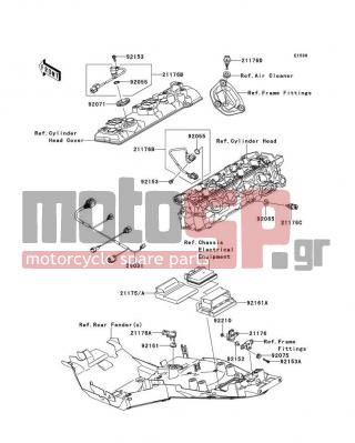 KAWASAKI - CONCOURS 14 ABS 2009 - Engine/Transmission - Fuel Injection - 26031-0557 - HARNESS