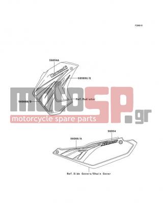 KAWASAKI - KLR™650 2009 - Body Parts - Decals(Ebony)(E9F) - 56068-1410 - PATTERN,SIDE COVER,RH