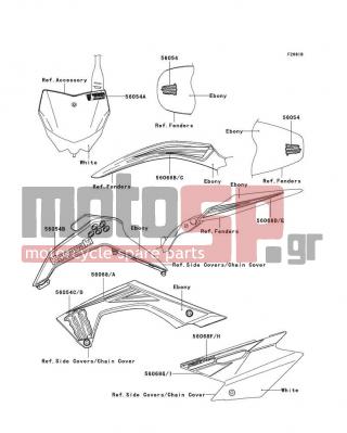 KAWASAKI - KLX®140 2009 - Body Parts - Decals(Ebony)(A9FA)