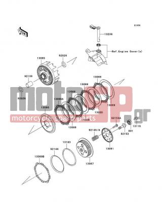 KAWASAKI - KLX®140L 2009 - Κινητήρας/Κιβώτιο Ταχυτήτων - Clutch