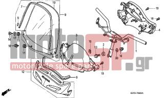 HONDA - FES150 (ED) 2001 - Frame - HANDLE PIPE/HANDLE COVER - 93903-34480- - SCREW, TAPPING, 4X16