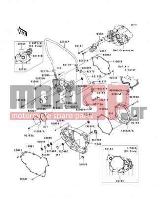KAWASAKI - KLX®450R 2009 - Engine/Transmission - Engine Cover(s) - 11061-0259 - GASKET,CLUTCH OUTER COVER