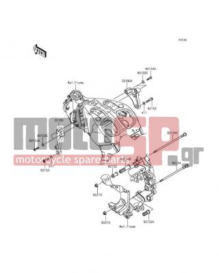 KAWASAKI - CONCOURS®14 ABS 2016 - Engine/Transmission - Engine Mount - 92152-0368 - COLLAR,L=43.2