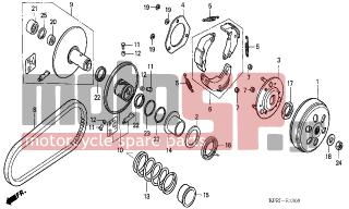 HONDA - SH150 (ED) 2004 - Engine/Transmission - DRIVEN FACE - 22401-GY6-901 - SPRING, CLUTCH