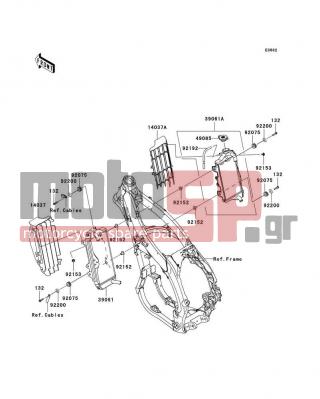 KAWASAKI - KX™450F 2009 - Κινητήρας/Κιβώτιο Ταχυτήτων - Radiator - 92153-0503 - BOLT,6X12