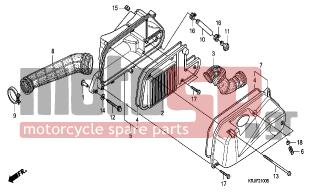 HONDA - FES125 (ED) 2004 - Engine/Transmission - AIR CLEANER  (FES1253-5)(FES1503-5) - 93903-25580- - SCREW, TAPPING, 5X25