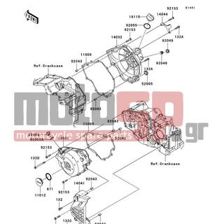 KAWASAKI - NINJA® 250R 2009 - Engine/Transmission - Engine Cover(s) - 92066-1163 - PLUG,COVER