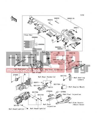 KAWASAKI - NINJA® ZX™-10R 2009 -  - Chassis Electrical Equipment - 92171-0779 - CLAMP