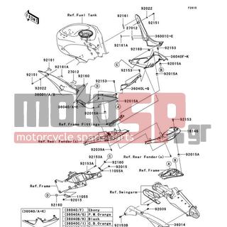 KAWASAKI - NINJA® ZX™-10R 2009 - Body Parts - Side Covers/Chain Cover - 92015-1757 - NUT,WELL,5MM