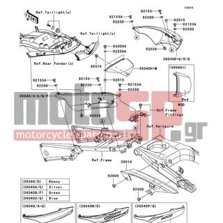 KAWASAKI - NINJA® ZX™-14 2009 - Body Parts - Side Covers/Chain Cover - 92200-1480 - WASHER,NYLON,5.3X11.5X0.5