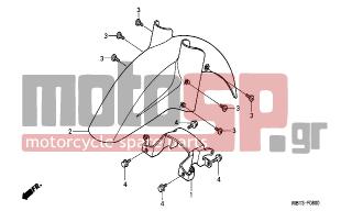 HONDA - XL1000V (ED) Varadero 2000 - Body Parts - FRONT FENDER - 90106-KY2-701 - SCREW, PAN, 6X11