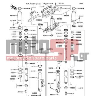 KAWASAKI - VULCAN® 1700 CLASSIC 2009 -  - Front Fork - 44045-051 - GASKET,FORK CYLINDER BOLT