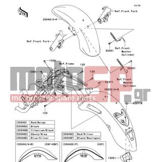 KAWASAKI - VULCAN® 1700 NOMAD™ 2009 - Body Parts - Fenders - 35022-0066-17K - FENDER-COMP-REAR,M.D.BLACK
