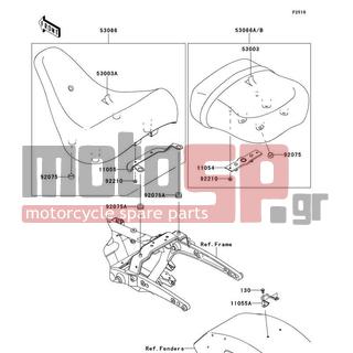 KAWASAKI - VULCAN® 1700 VOYAGER® 2009 - Body Parts - Seat - 11055-0612 - BRACKET