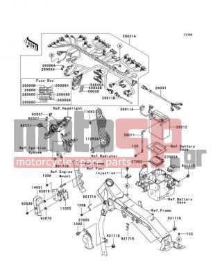 KAWASAKI - VULCAN® 2000 2009 -  - Chassis Electrical Equipment - 26011-1774 - WIRE-LEAD,DIAGNOSIS