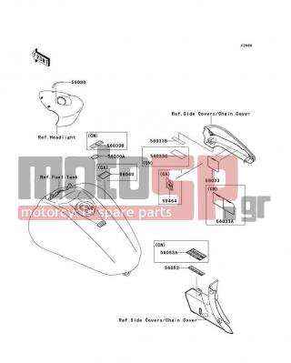 KAWASAKI - VULCAN® 2000 2009 - Body Parts - Labels - 56053-0110 - LABEL-SPECIFICATION,TIRE&LOAD