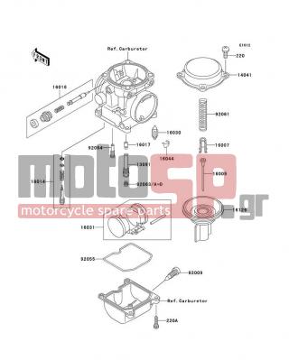 KAWASAKI - VULCAN® 500 LTD 2009 - Κινητήρας/Κιβώτιο Ταχυτήτων - Carburetor Parts