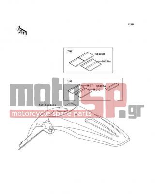 KAWASAKI - KX™450F 2008 - Body Parts - Labels